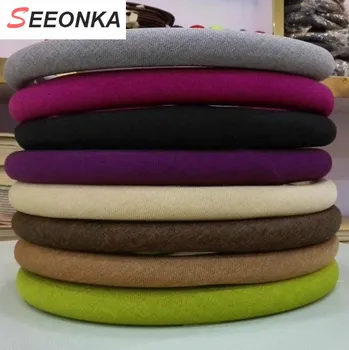 

15 inch women girl colored Linen Cotton Car Steering Wheel Cover Non Slip Absorb Sweat many colors Auto Decoration Accessories