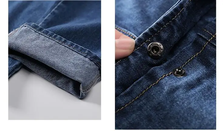 Men's Ankle-Length Jeans Tide Personality Loose Casual Nine Cargo Pants Boys Mens Baggy Straight Trousers Men Bottoms Jean
