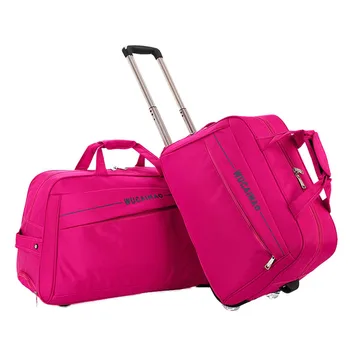 

Large Capacity Women Trolley Bag Foldable Easy to Carry High Quality Outdoor Wheeled Travel Bag Men's Leisure Aircraft Bag