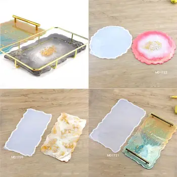 

Irregular Big Plate Resin Mold Oversized Fruit Disc Tray Resin Mold Transparent Flexible Silicone Molds Art Craft Tools