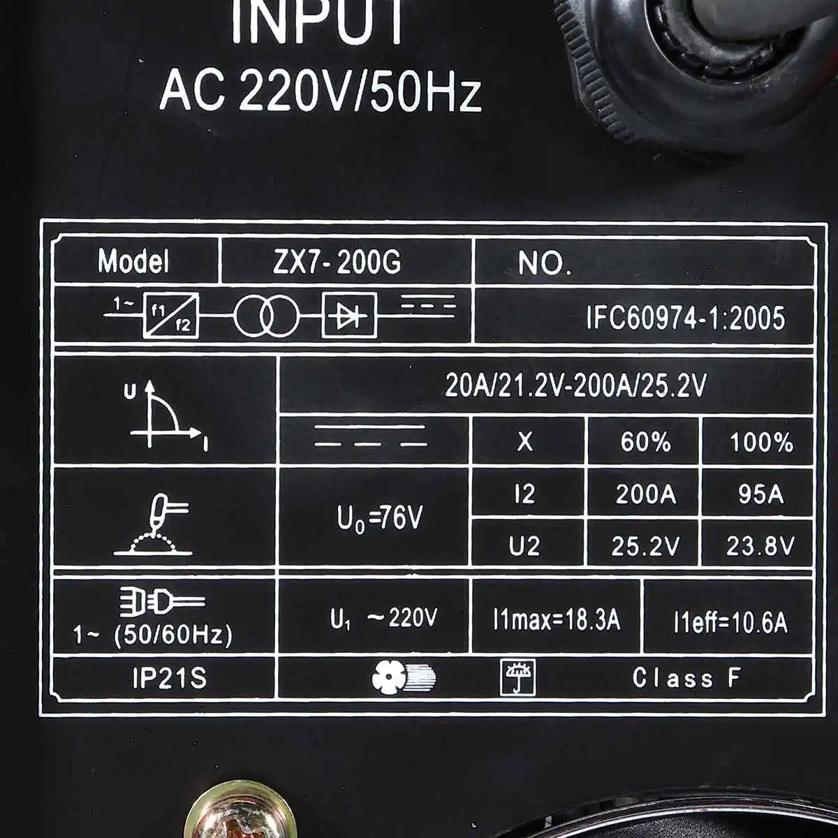 200AMP сварочный инверторный аппарат портативный MMA/ARC безопасности W elder ZX7-200G IGBT DC для сварки и электрической работы 20-200A