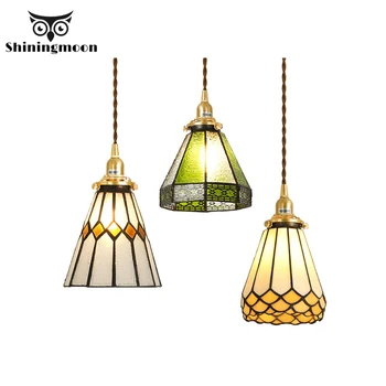 

Nordic Vintage Loft LED Pendant Lights Colour Glass Pendant Lamp Living Room Dinning Room Indoor Lighting Kitchen Hanging Lamp