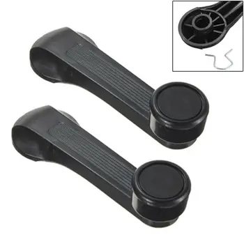 

For Honda Civic 1984-2000 Window door handles Black Car Window Door Handle 2pcs