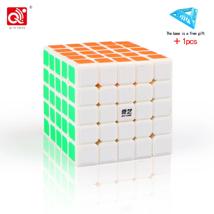 QiYi QiZheng S 5x5x5 волшебный куб скоростная головоломка Профессиональный Neo Magico Cubo черный без наклейки Развивающие игрушки для детей 6 лет - Цвет: 3
