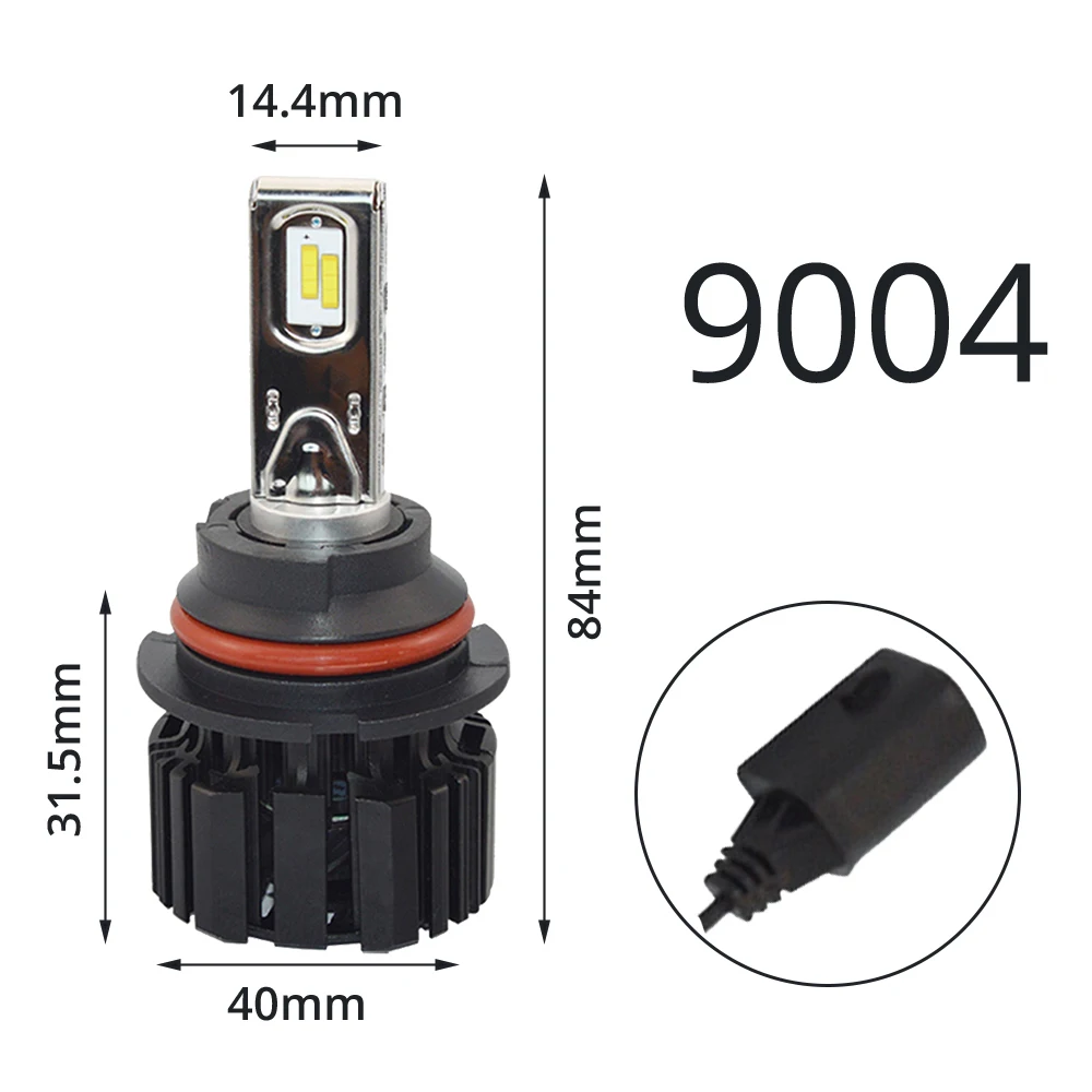 Hviero 2X H4 H7 9012 5202 H16 H8 100W 13600Lm IP67 Auto Led Front Bulb Automobile Headlamp Fog Light 6000K Car Lighting HID Xenon Light