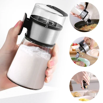 

Push-Type Salt Shaker, Metering Salt Shaker, Precise Push-In Salt Spreader, Spice Pot, Spice Container, Kitchen Accessories