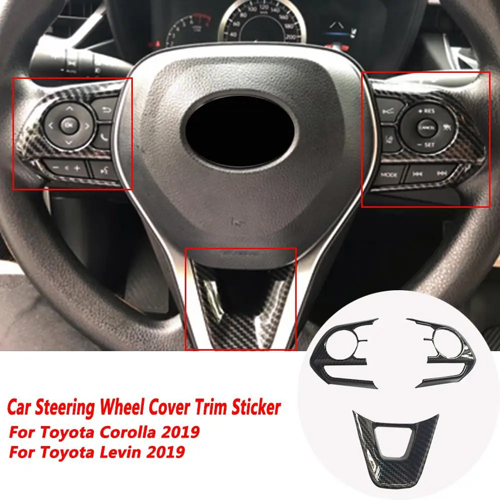 Yiwa для Toyota Sedan Corolla E210 Prestige Altis 19-20 Автомобильный руль декоративная крышка отделка интерьера Аксессуары ABS