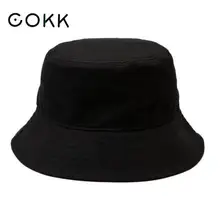 COKK весна лето Складная мужская шляпа-Панама женская уличная Солнцезащитная хлопковая рыболовная кепка мужская тазик шляпа от солнца хип-хоп