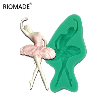 

Ballerina Girl Silicone Mold For Cake Decorating Tools Fondant Molds Cupcake Dessert Candy Kitchen Baking Mould F0975BL