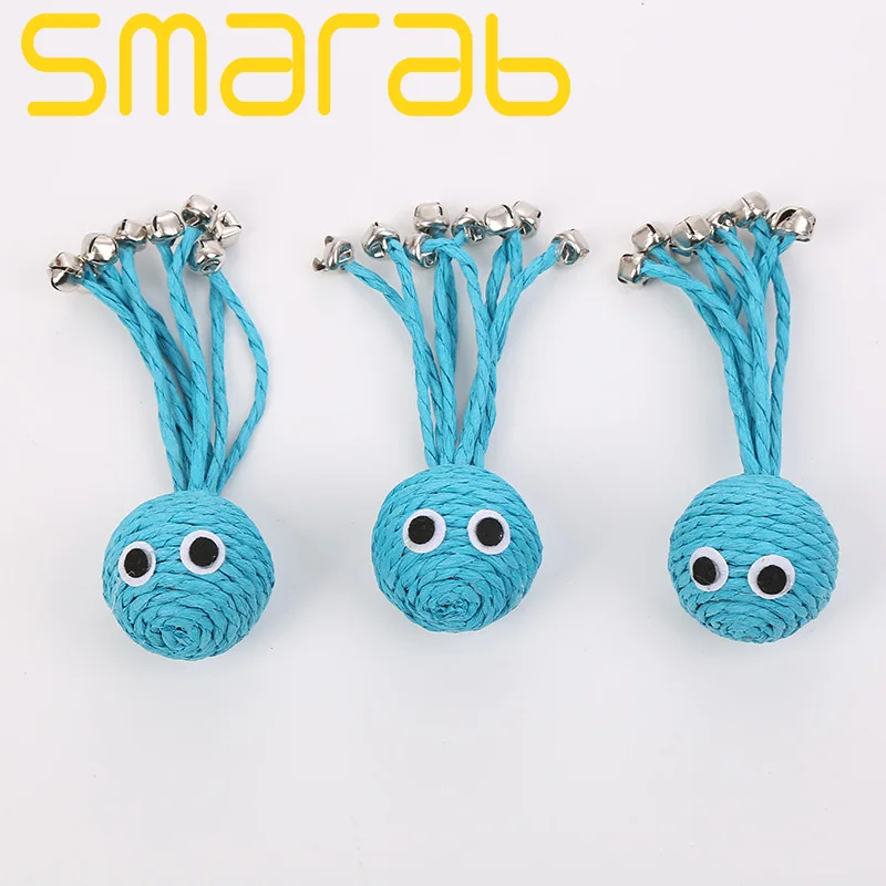 

13.5cm Pet Toys for Dogs Octopus Dog Chew Toys with Bell Cute Puppy Cat Toys for Small Dogs Interactive Christmas Dog Toys