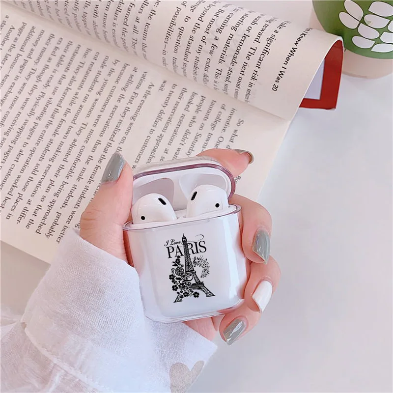 Мягкий милый Чехол Air Pods для Apple airpods роскошный романтичный чехол с Эйфелевой