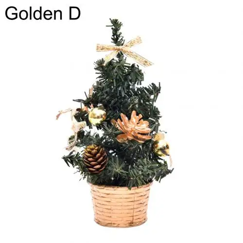 Golden D Мини искусственный шар рождественской елки звезда настольный орнамент праздничный Декор для дома - Цвет: Golden D