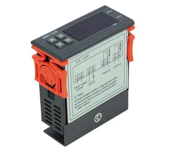 110V Мини цифровой STC-1000 на все случаи жизни, Температура 20%~ 85%(без конденсата) • Питание 0~ 60-30~ 75 3 Вт с Сенсор