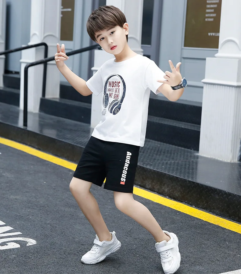 Kids Boys' Sets Summer Short Sleeve T-Shirt + Shorts |