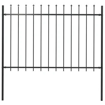 

Garden Fence With Spear Top Steel Garden Walkway Fencing Fence Pannels Outdoor Landscape Decor Edging Yard Perimeter Barrier