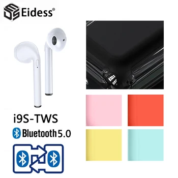 Новые i9s TWS 5,0 PK i12s i7s наушники всплывающее окно Спортивная гарнитура стерео микрофон для iPhone Xiaomi Huawei