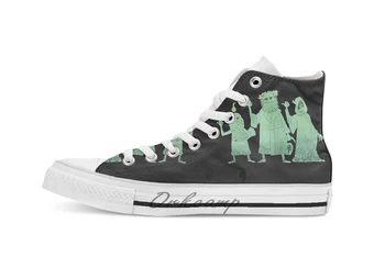 

Hitch hiking Christmas Ghosts breathable Casual High Top lace-up Canvas shoes sneakers Drop shipping