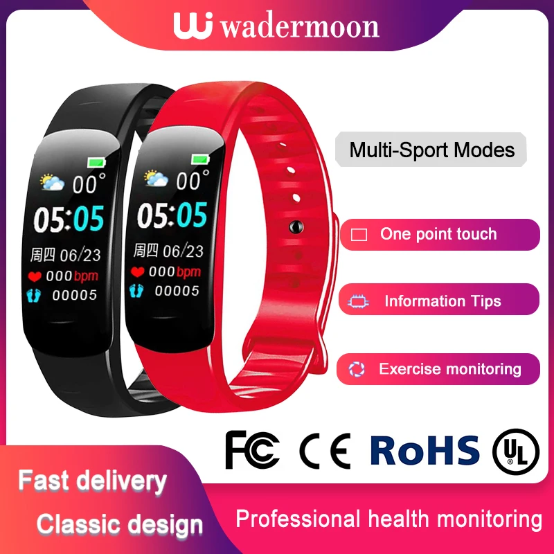 

New Smart Sports Watch Bracelet Wristband ECG PPG SPO2 Sleep Monitor Smartband Fitness Electronic Pedometer Bluetooth Watch