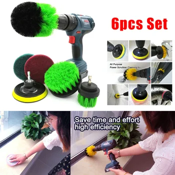 

Drill Cleaning Brush Attachment Scrubber Scrub 6pcs/Set Cleaning Brush