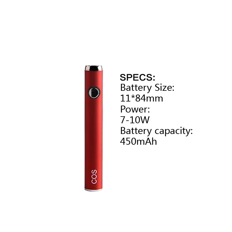 COS kit CBD MOD Vape Pen with cos preheat battery 450mAh 510 thread electronic cigarettes for thick oil Adjustable Starter