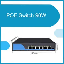 SUNBA PoE+ переключатель 4-Порты и разъёмы 90W Встраиваемые Питание 802at/af совместим для IP камеры