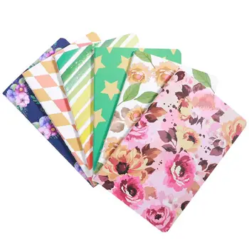 

6 Pcs Pocket Notebook Premium Mini Ruled Paper Waterproof Cover Diary Journal Memo Book Notepad
