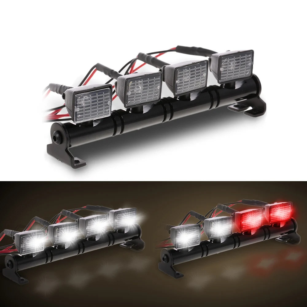 RC Автомобиль Квадратный светодиодный светильник и крышка для 1/10 Гусеничный