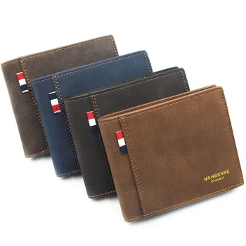 

Wallet Men's Short 2020 Matte Men's Wallet Short Large Capacity Multifunctional Fashion Retro Business Wallet