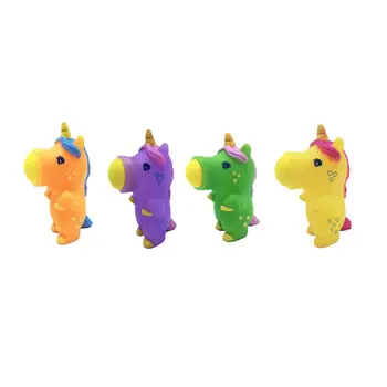 

4 Pcs Mini Unicorn Squeezing Ball Doll Kids Joyful Squeeze Toys Press Spitting Ball Doll (Random Color)
