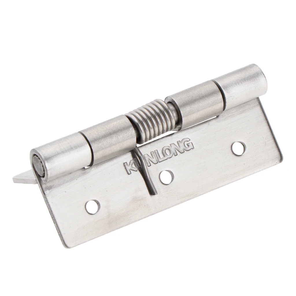 Heavy Duty Boar Spring Self-Closing Hinges 2.36 x 0.6 inch 60 x 15mm Square - Stainless Steel