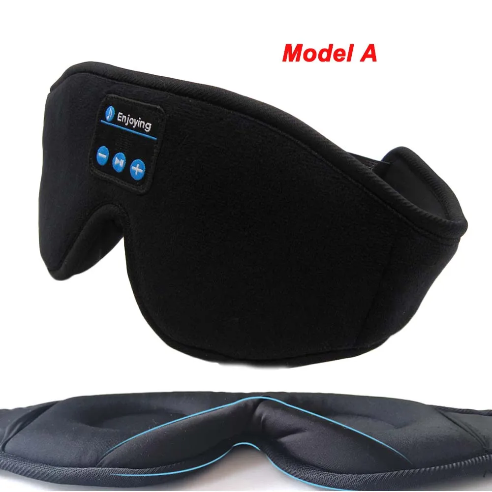 Model A JINSERTA Bluetooth 5,0, беспроводные стерео наушники, 3D маска для сна, повязка на голову, мягкие наушники для сна, маска для сна, музыкальная гарнитура - Цвет: Model A