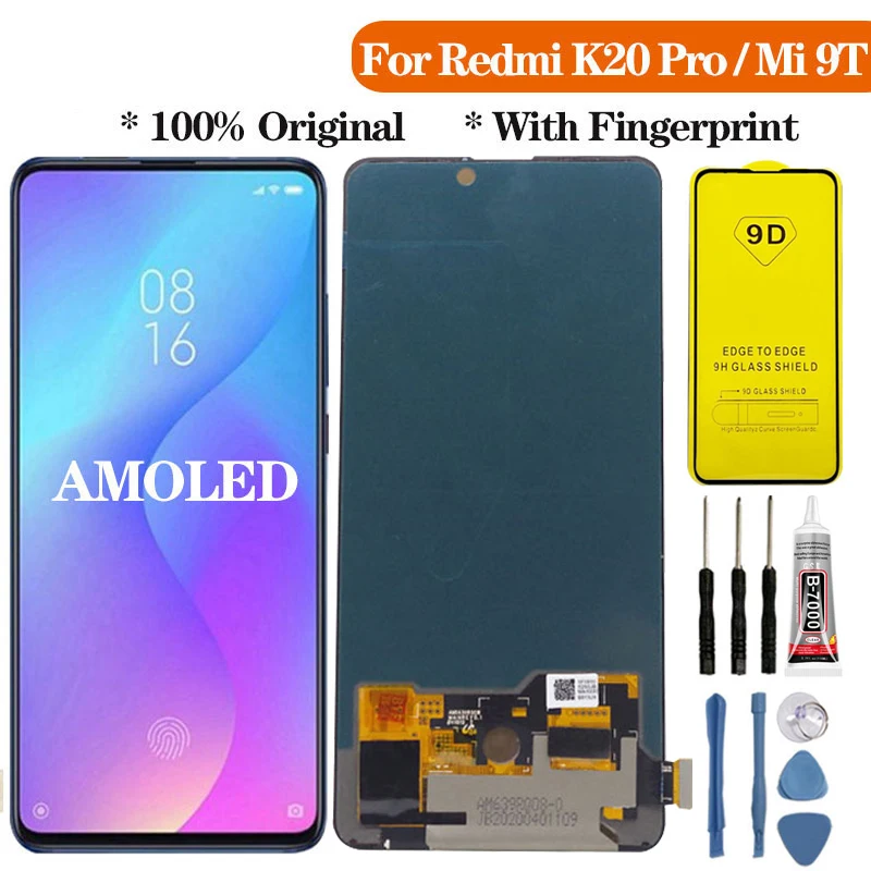 6 39 'ɺMOLED дисплей для XiaoMi Mi 9T Pro LCD с рамкой сенсорный экран дигитайзер сборка