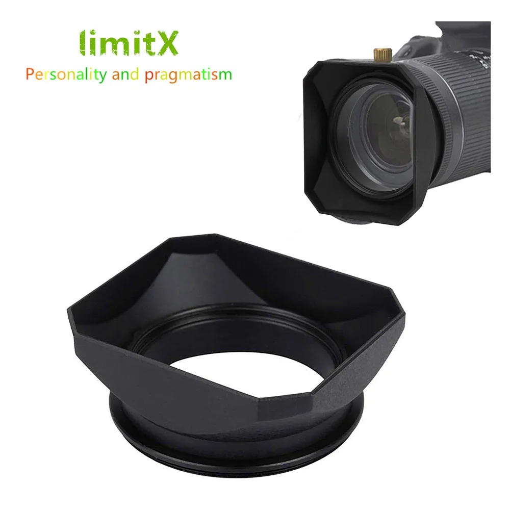 Retro Square Shape Lens Hood Screw Mount For JVC GZ-MG730 HD5 HD6 HD10 HD30 HD40 MG730 Camcorder | Электроника