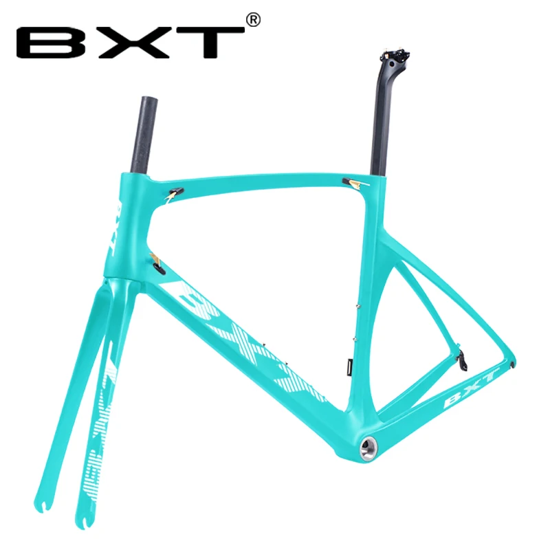 Discount BXT Carbon Road Frame 700C V brakes Di2 Mechanical UD matte glossy cycling race bicycle frameset Free shipping 2