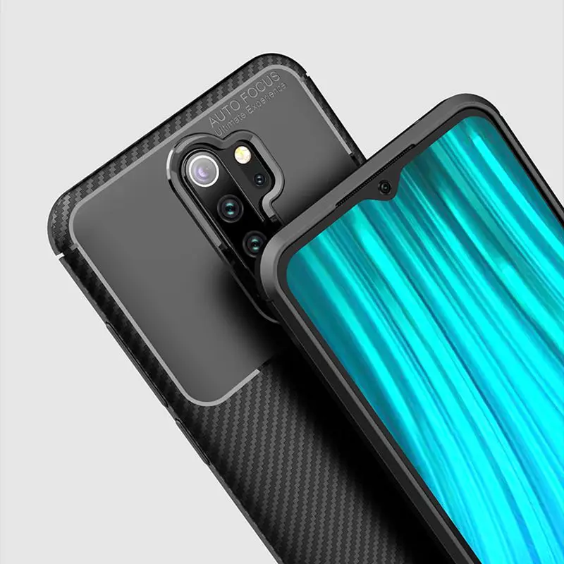 

For Xiaomi Redmi Note 8 Case For Redmi Note 8 Case Shockproof For Xiaomi Redmi Note 8 Pro Carbon Fiber Silica Soft Case
