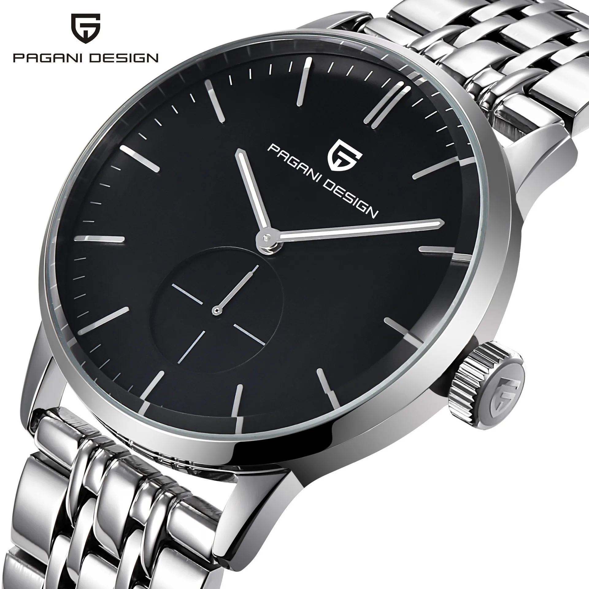 

Pagani Design Steel Case Steel Belt Multi-functional Circle MEN'S Watch Men's 6-Pin Service Quartz Watch