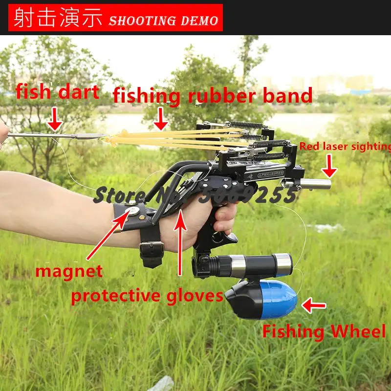 

Powerful Catapult Full Set Fishing Slingshot Arrow Laser Slingshot Powerful Fishing Catapult Super Strong Slingshot Hunting