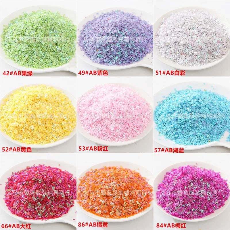 4 мм Пустые персиковые сердечки для ногтей блестки рукоделия прозрачная бусина