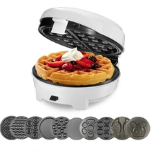 Home DIY Waffle Maker Multi-function Egg Roll Cake Muffin Waffle Maker Egg Machine Electric Baking Pan Automatic 10pcs mold egg shaped waffle pan egg waffle maker pan for diy egg waffle baking non stick surface
