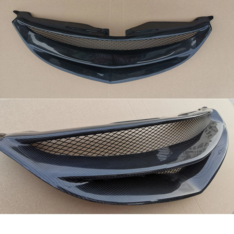 Для Mazda 6 Racing Grills углеродного волокна 2-го поколения M6 декоративная крышка для бампер из АБС-пластика сетчатая крышка переднего бампера Решетка 08-13