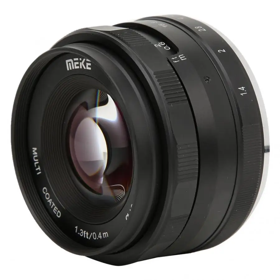 Meike 35 мм F1.4 объектив с большой апертурой ручной фокусировки для Canon EOS-M крепление для Fujifilm T10 X-Pro1/Pro2 для sony Nex3/3N/A5000/A5100