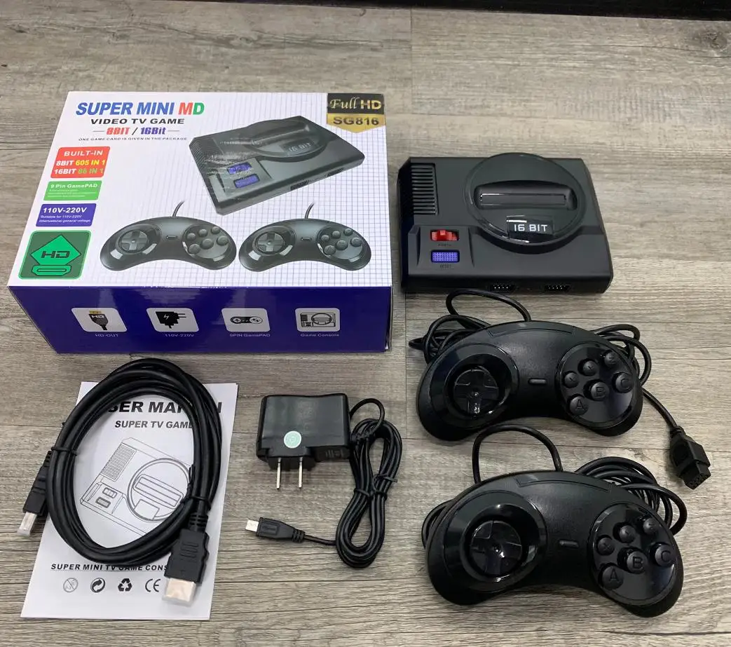 Мини консоль для видеоигр SEGA Ретро Классическая ТВ игровая двойной контроллер