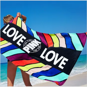 

American simplicity Reactive Print soft Swimming Beach mats adult pure cotton Beach towel