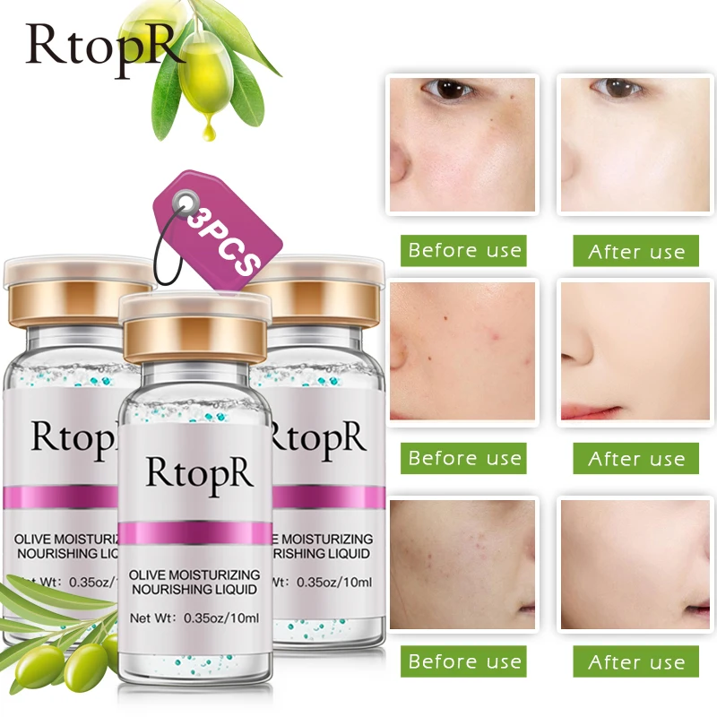 3 шт оливковое Глубокое восстановление против старения сыворотка уход за лицом