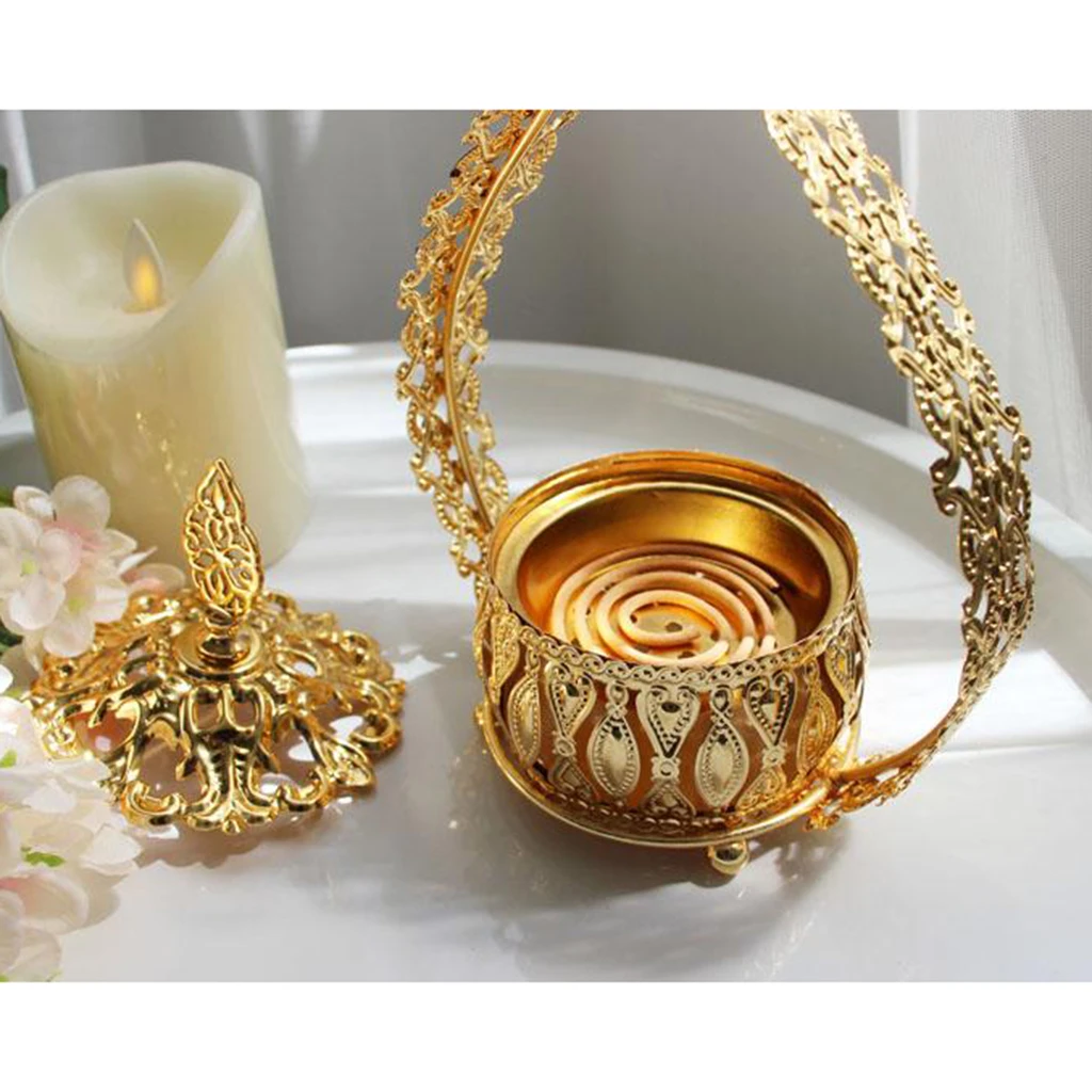 Large Incense Burners Censer Buddhism Home Tea House Yoga Studio Hotel Decor 24.5x14.5cm