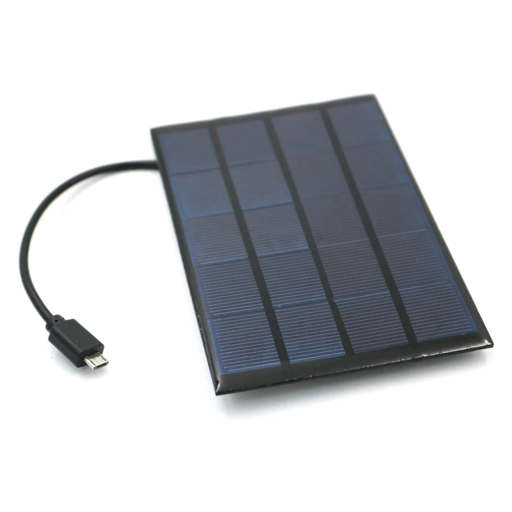 2W 5V Solar Cells Micro USB Android Solar Panel Charger Pane Fast DIY