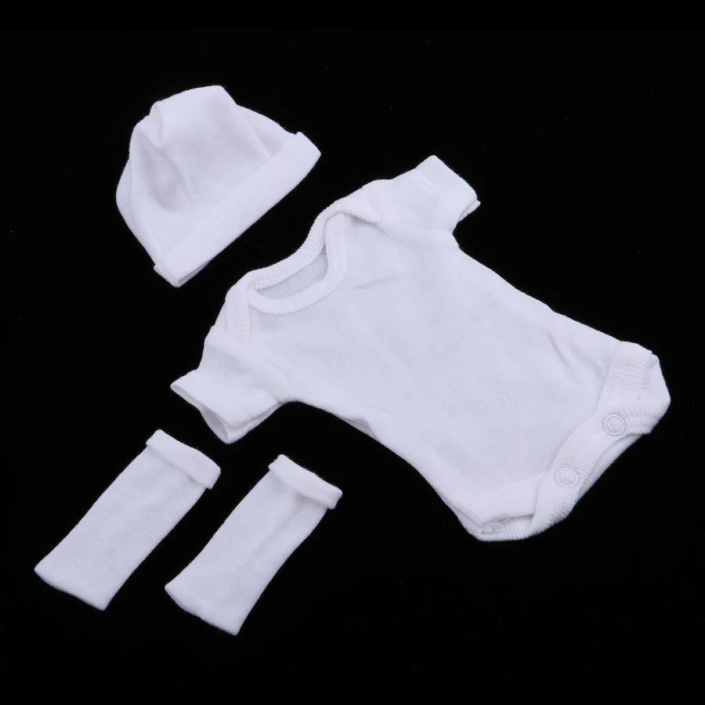 Adorable Short Sleeve Rompers With Accessories For 26-28cm Baby Dolls DIY Dress-up