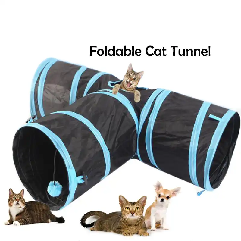 Pet Tunnel Cat Play Tunnel Foldable Cat 