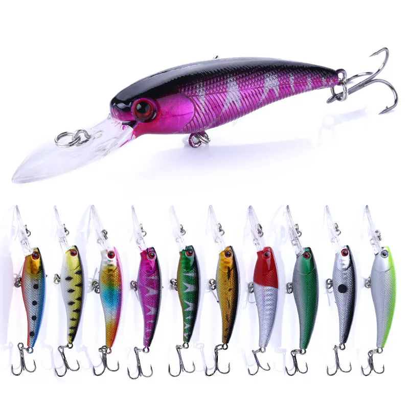 1 шт. приманка для ловли рыбы 9 см 8 г Minnow воблеры приманки долго литья жесткий
