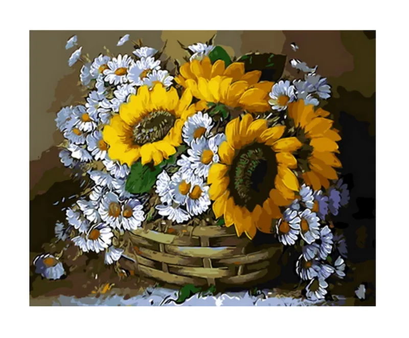 Безрамное живопись by numbersкартины по номерам paint number for home decor для гостиной 4050